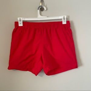 Columbia PFG Red Athletic Shorts